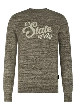 Clearance Gemêleerde trui van een wolmix Truien