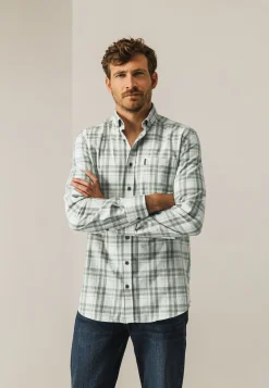 Geruit overhemd van een katoenmix Overhemden