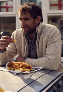 Outlet Geruit overhemd van jerseystof Overhemden