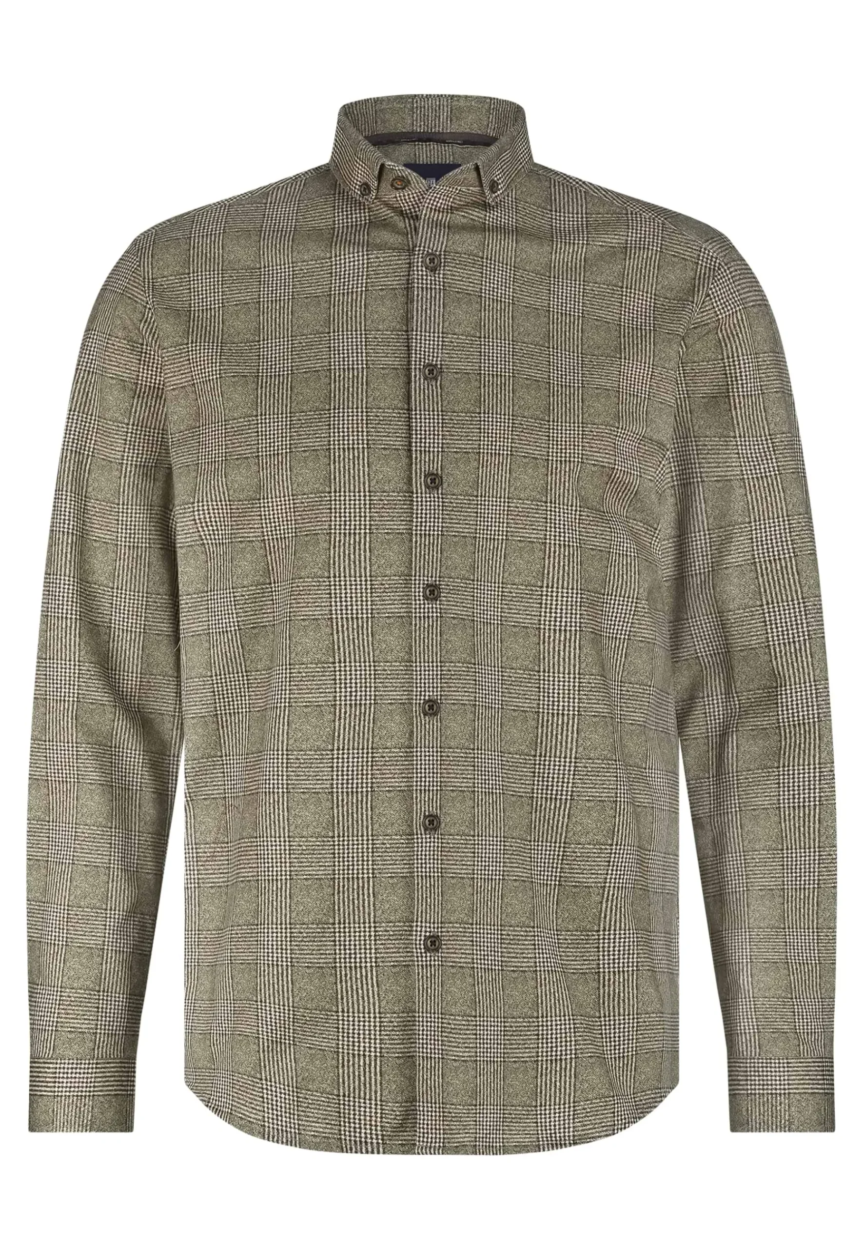 Outlet Geruit overhemd van jerseystof Overhemden