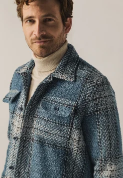 Online Geruit overshirt met borstzakken Overshirts|Overhemden