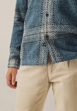 Online Geruit overshirt met borstzakken Overshirts|Overhemden