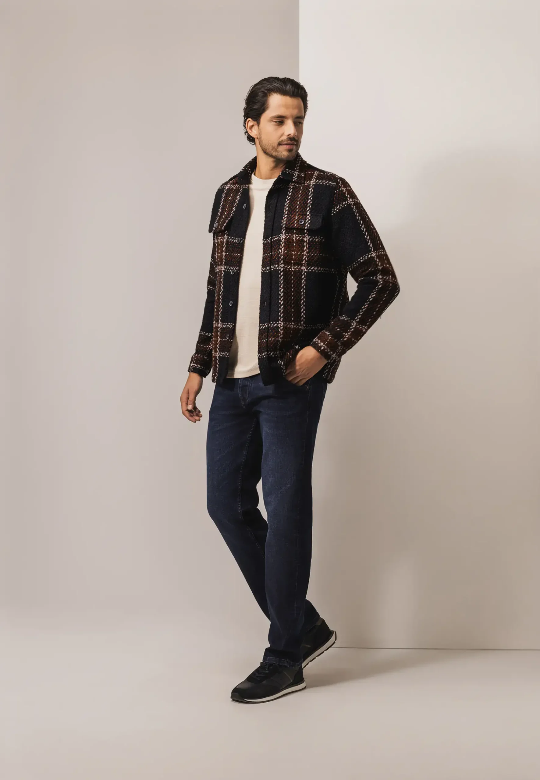 Sale Geruit overshirt met borstzakken Overshirts|Overhemden