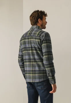 New Geruit overshirt van twillstof Overshirts|Overhemden