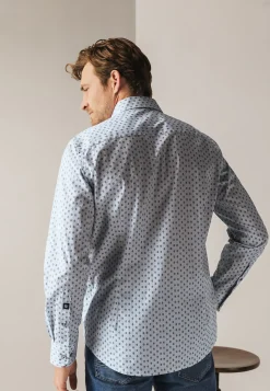 Gestreept overhemd met borstzak Overhemden