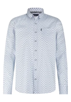 Gestreept overhemd met borstzak Overhemden