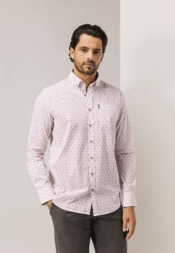 Gestreept overhemd met borstzak Overhemden