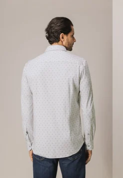 New Gestreept overhemd van jerseystof Overhemden