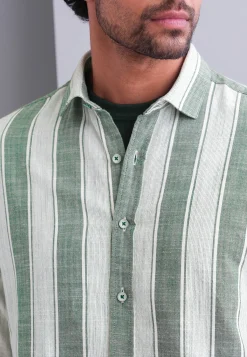 Online Gestreept overhemd van katoen Overhemden