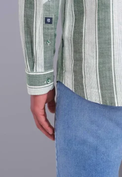 Online Gestreept overhemd van katoen Overhemden