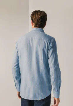 Best Gestreept overhemd van twillstof Overhemden