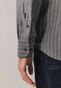 New Gestreept overhemd van twillstof Overhemden