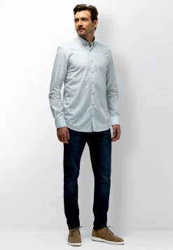 Discount Gestreept poplin overhemd Overhemden