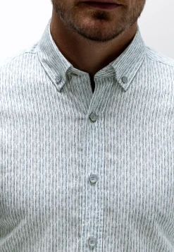 Discount Gestreept poplin overhemd Overhemden