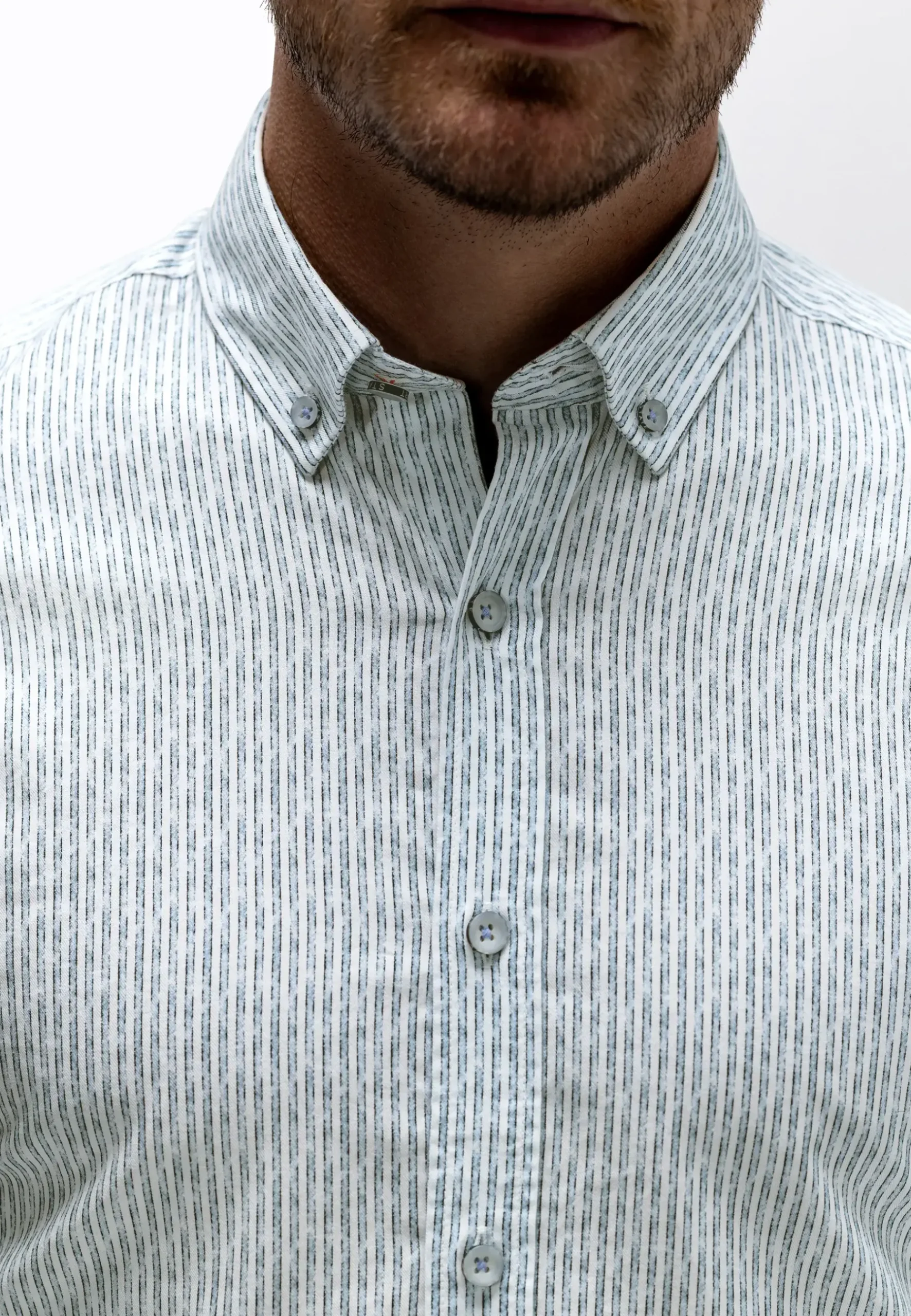 Discount Gestreept poplin overhemd Overhemden