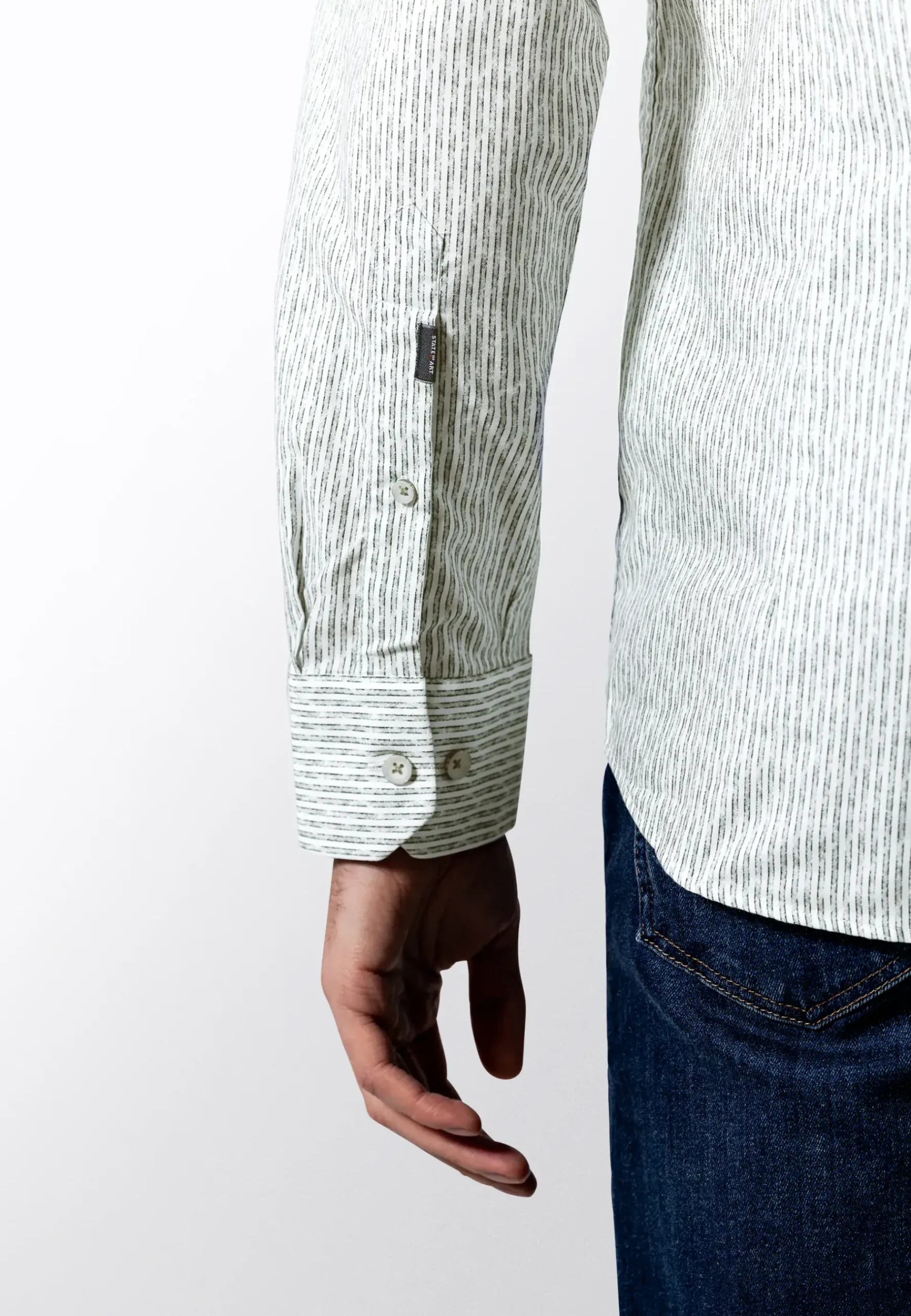 Discount Gestreept poplin overhemd Overhemden