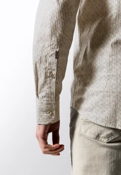 Clearance Gestreept poplin overhemd Overhemden