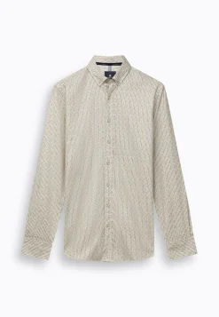 Clearance Gestreept poplin overhemd Overhemden