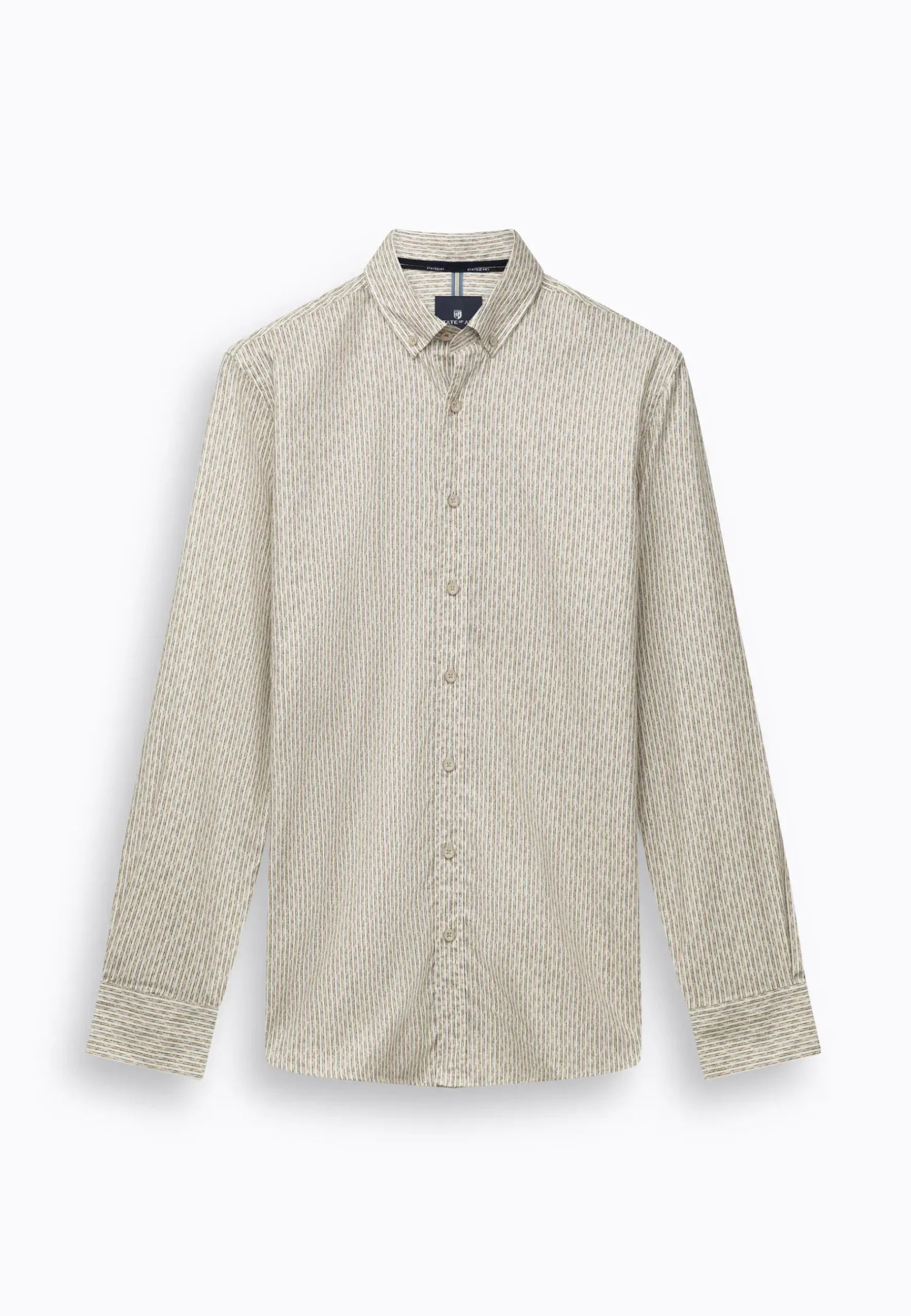 Clearance Gestreept poplin overhemd Overhemden