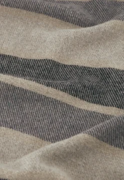 Online Gestreepte sjaal met franjes Sjaals