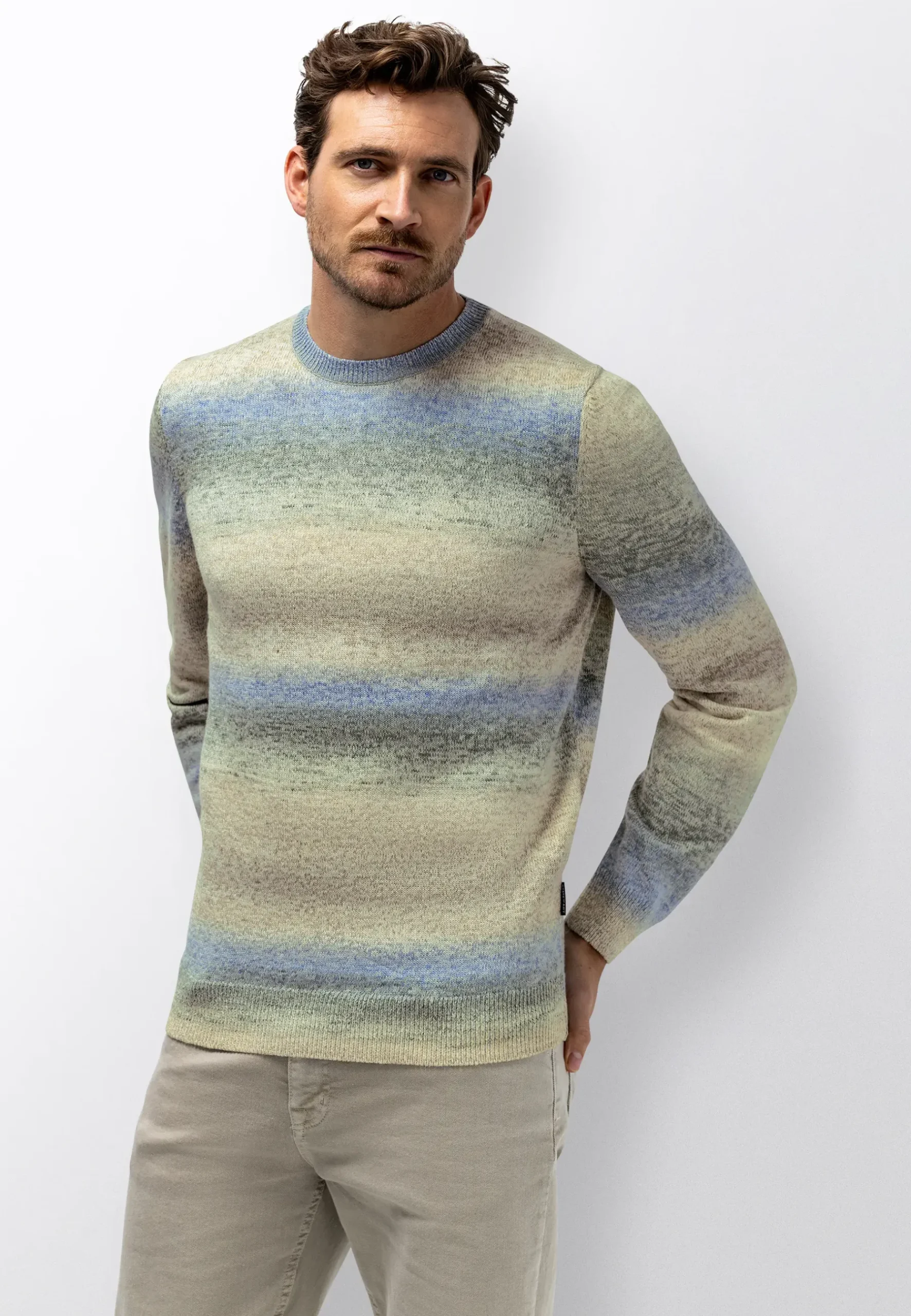 Sale Gestreepte trui met kleurverloop Truien