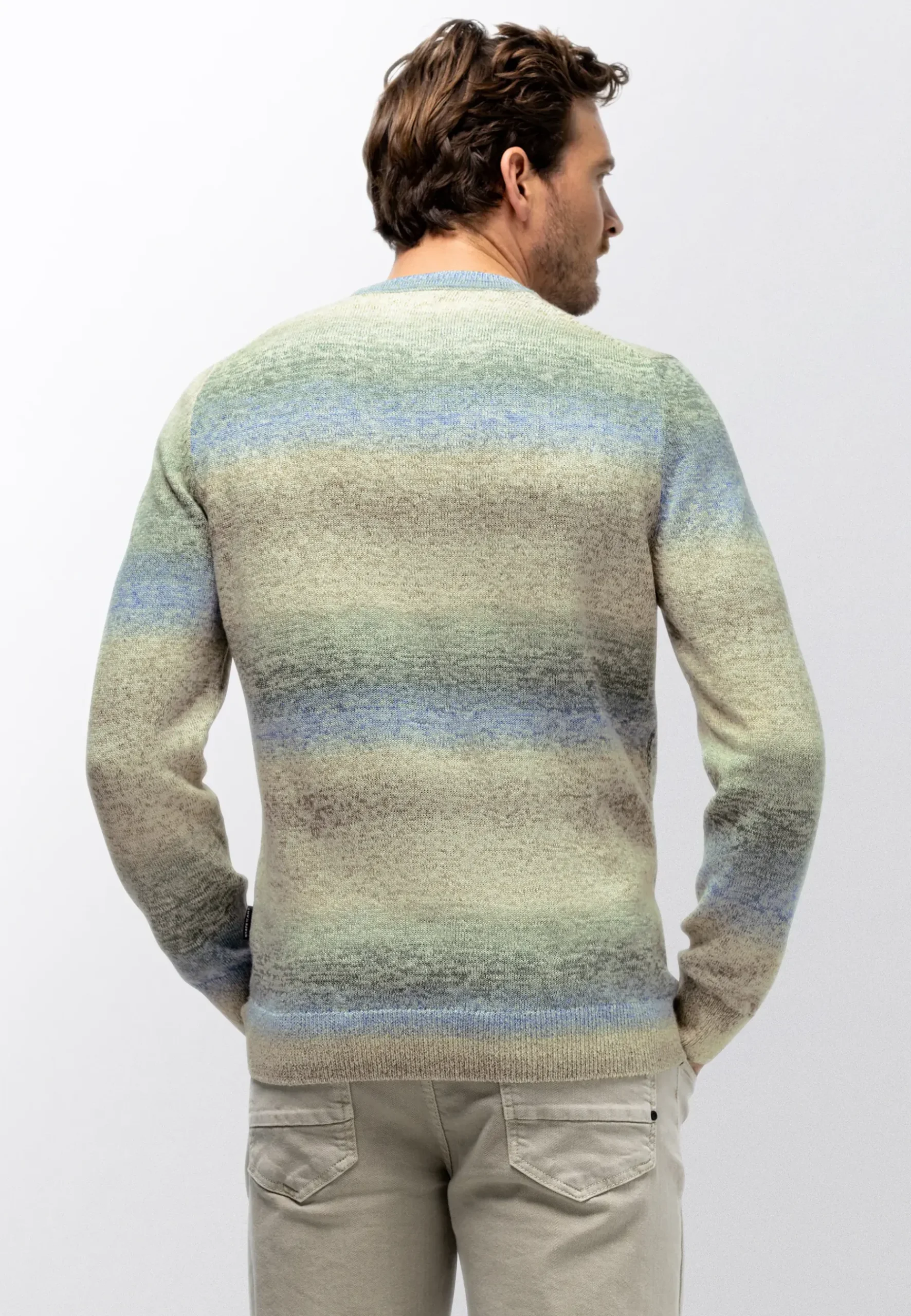 Sale Gestreepte trui met kleurverloop Truien