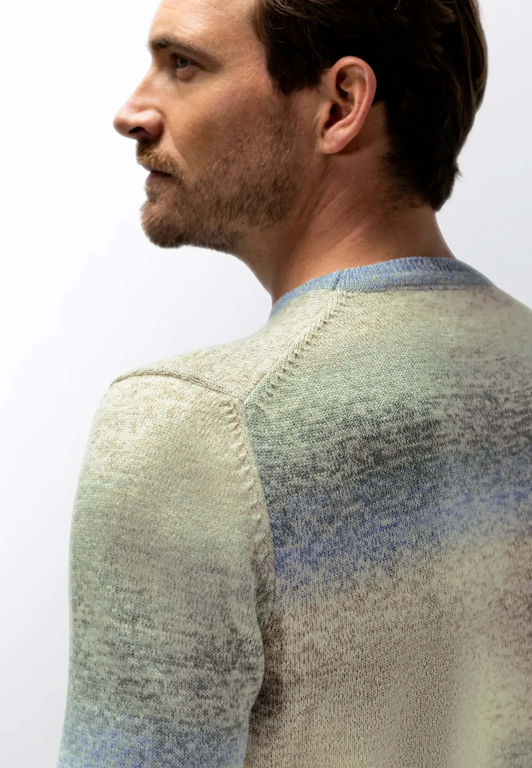 Sale Gestreepte trui met kleurverloop Truien