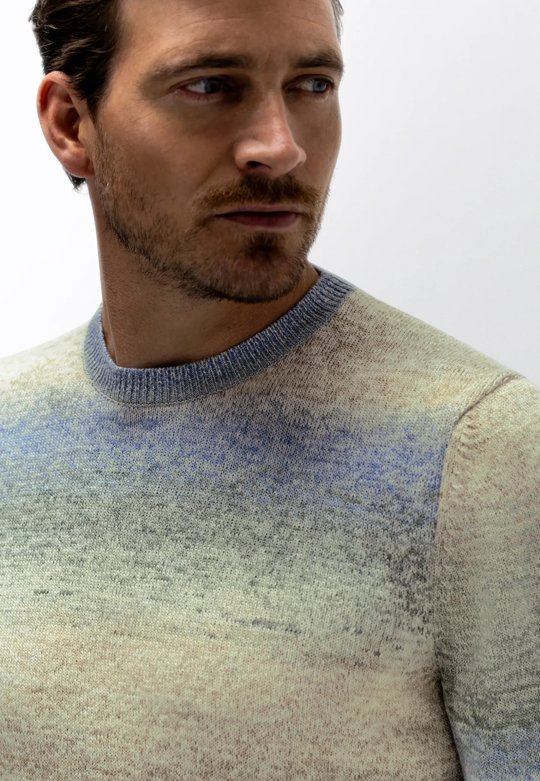 Sale Gestreepte trui met kleurverloop Truien