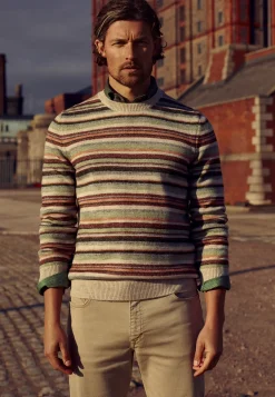 Discount Gestreepte trui van een acrylmix Truien