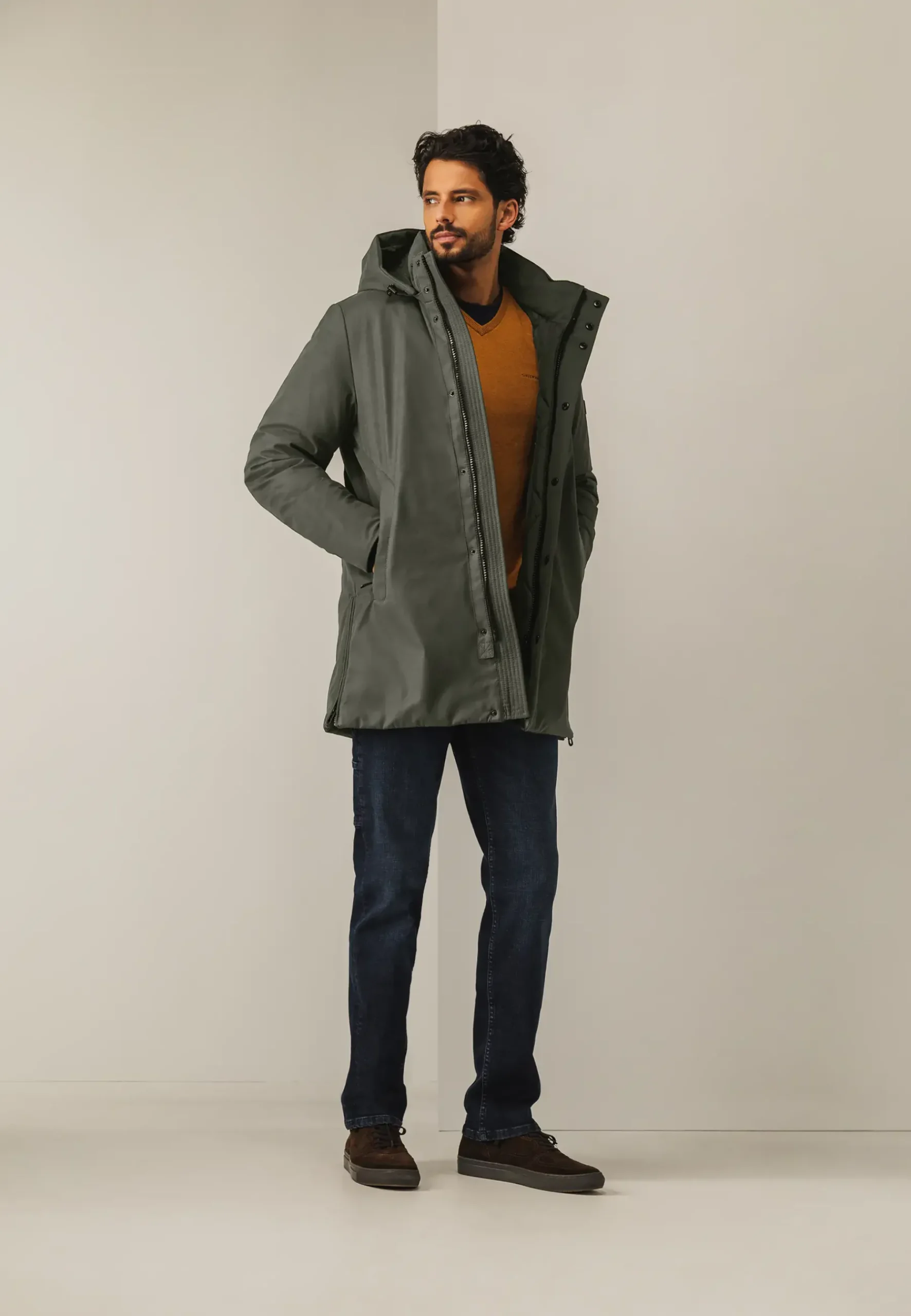 Sale Gewatteerde parka met capuchon Jassen