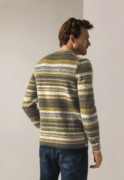 Hot Grofgebreide trui met ronde hals Truien