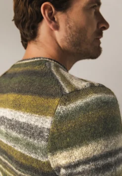 Hot Grofgebreide trui met ronde hals Truien