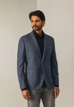 Online Halfgevoerde blazer met gemêleerd dessin Blazers