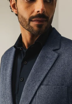 Online Halfgevoerde blazer met gemêleerd dessin Blazers