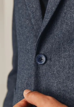 Online Halfgevoerde blazer met gemêleerd dessin Blazers