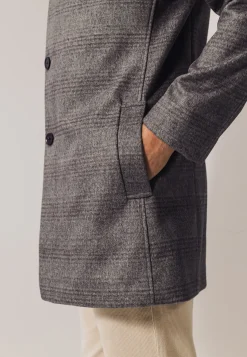 Sale Halflange mantel met ruitpatroon Jassen