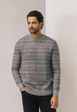 New Jacquard trui met ronde hals Truien