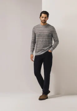 New Jacquard trui met ronde hals Truien