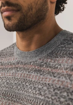 New Jacquard trui met ronde hals Truien