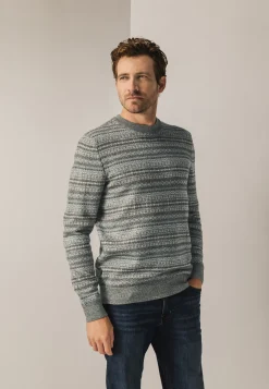 Sale Jacquard trui met ronde hals Truien