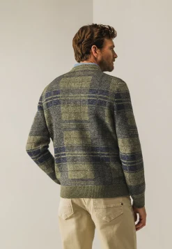 Clearance Jacquard trui met ruitpatroon Truien