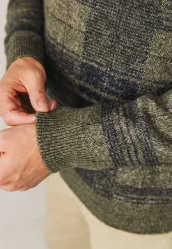 Clearance Jacquard trui met ruitpatroon Truien