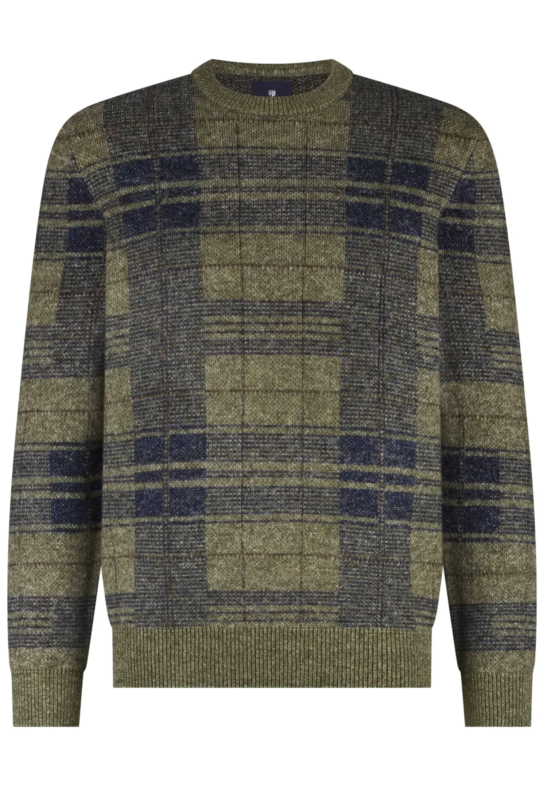 Clearance Jacquard trui met ruitpatroon Truien