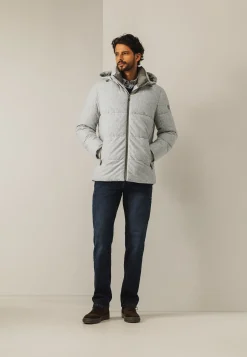 Clearance Jas met gemêleerd dessin Jassen