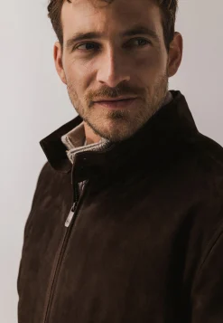 Clearance Jas van geitensuède in regular fit Jassen