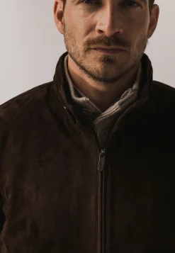 Clearance Jas van geitensuède in regular fit Jassen