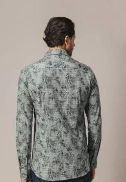 Clearance Jersey overhemd met all-over print Overhemden