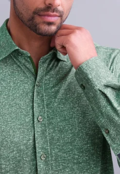 Jersey overhemd van katoen Overhemden