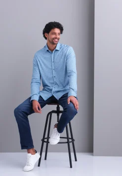 Discount Jersey overhemd van katoen Overhemden