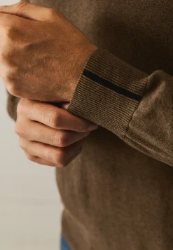 New Katoenen trui met V-hals Truien